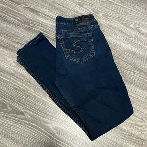 Silver High Waist Suki Slinny Jeans